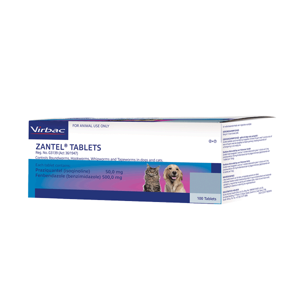 ZANTEL® TABLETS Pet Dewormer Virbac South Africa